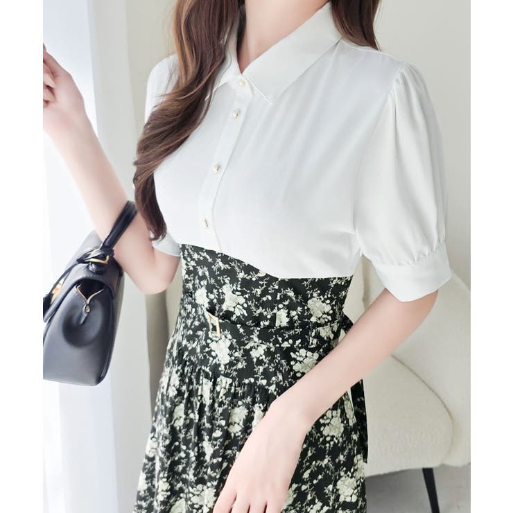 【mily bilet】“似合うね”がもらえる、愛されシルエット。無地シャツ×花… | Classical Elf  | 詳細画像18 