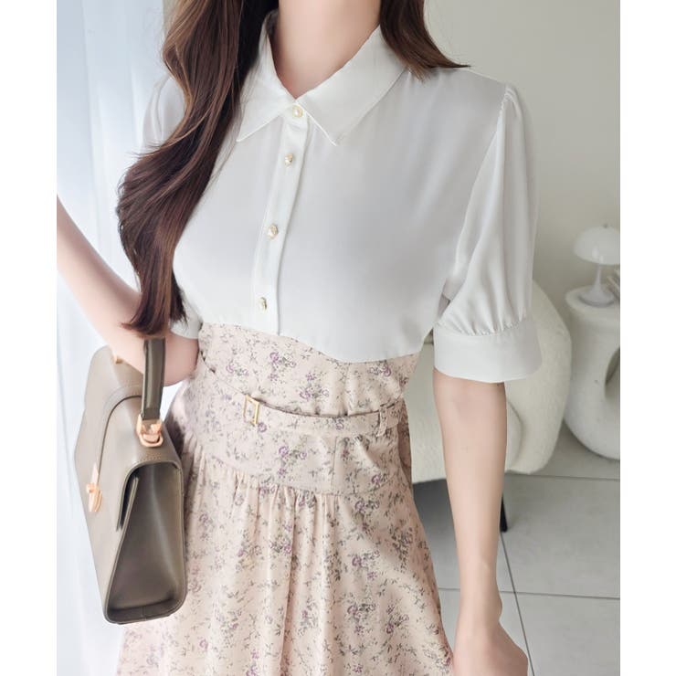 【mily bilet】“似合うね”がもらえる、愛されシルエット。無地シャツ×花… | Classical Elf  | 詳細画像22 