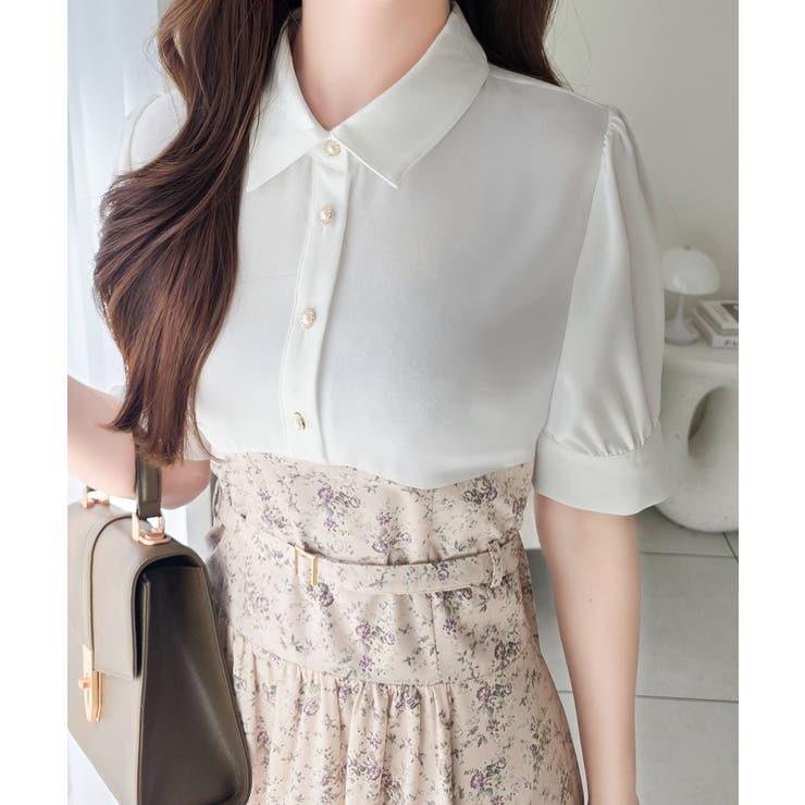 【mily bilet】“似合うね”がもらえる、愛されシルエット。無地シャツ×花… | Classical Elf  | 詳細画像24 