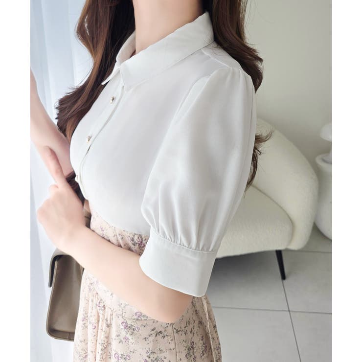 【mily bilet】“似合うね”がもらえる、愛されシルエット。無地シャツ×花… | Classical Elf  | 詳細画像26 