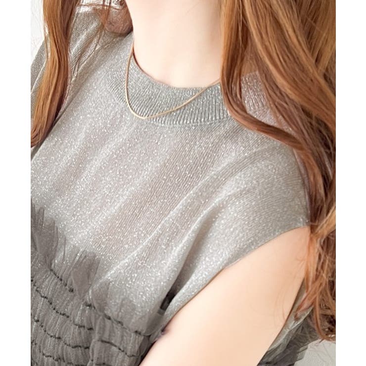 美品 EPOCA エポカ チュニック シアー フリル ラメ ノースリーブ 2321-M5B0425202_1000x.jpg?v=
