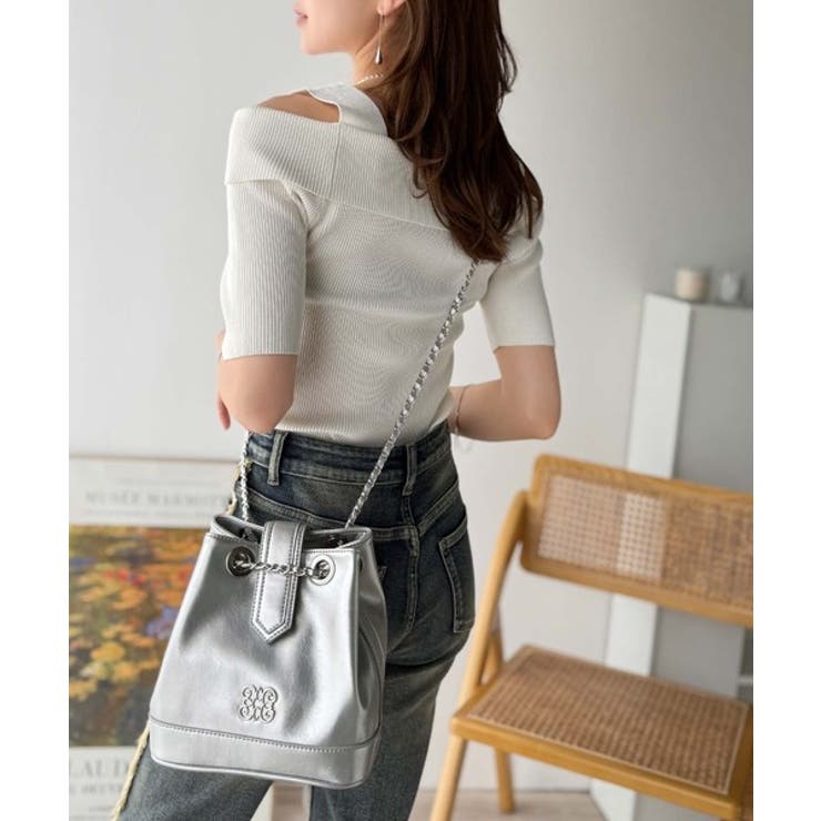 高見え×機能性。わがまま叶える、最強おでかけバッグ♪ロゴプレート使いチェーン巾着… | Classical Elf  | 詳細画像20 