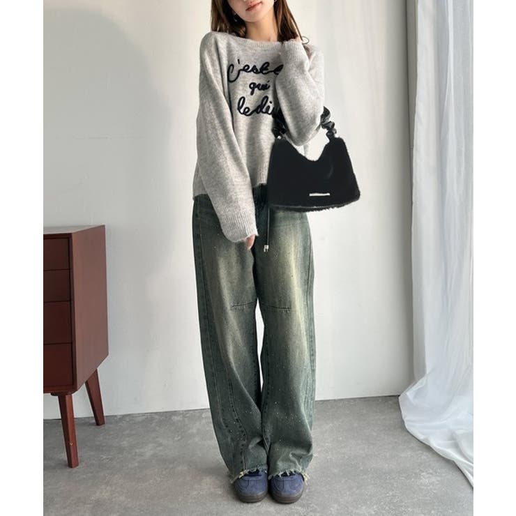 ふんわり華やぎのアイテム。ロゴプレート使いボリュームファーバッグ | Classical Elf  | 詳細画像15 