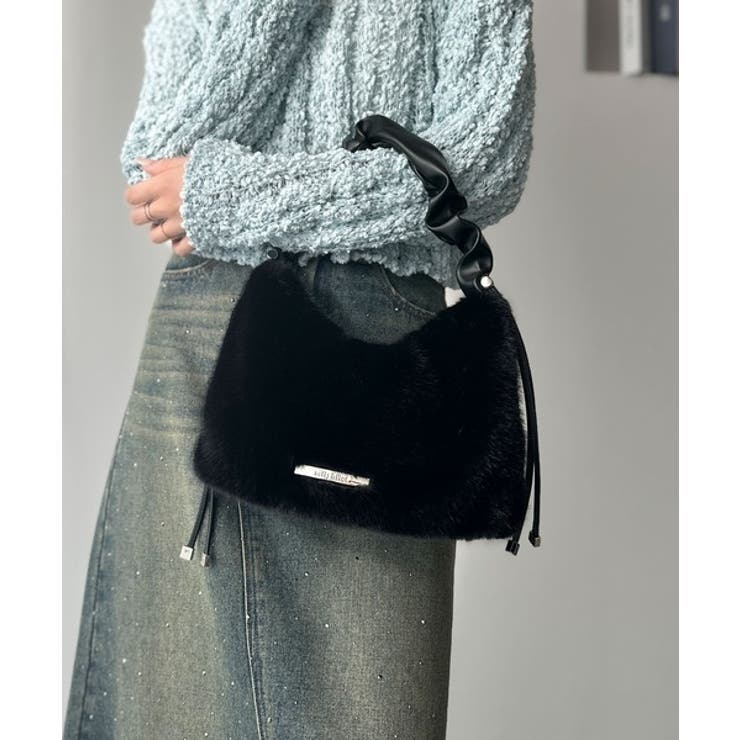 ふんわり華やぎのアイテム。ロゴプレート使いボリュームファーバッグ | Classical Elf  | 詳細画像18 