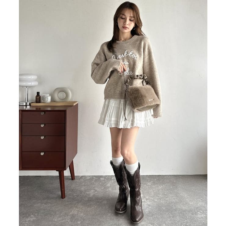 ふんわり華やぎのアイテム。ロゴプレート使いボリュームファーバッグ | Classical Elf  | 詳細画像22 