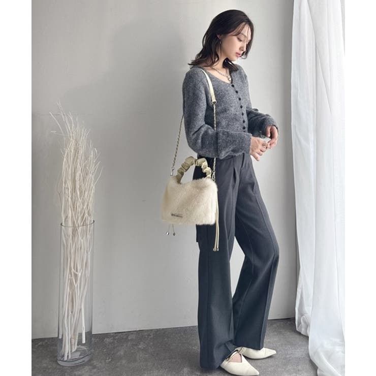 ふんわり華やぎのアイテム。ロゴプレート使いボリュームファーバッグ | Classical Elf  | 詳細画像2 