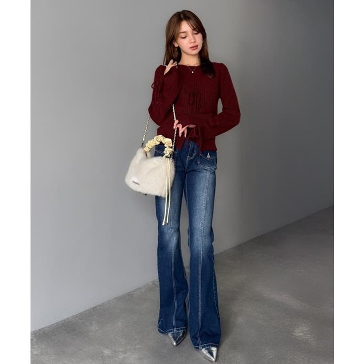 ふんわり華やぎのアイテム。ロゴプレート使いボリュームファーバッグ | Classical Elf  | 詳細画像4 