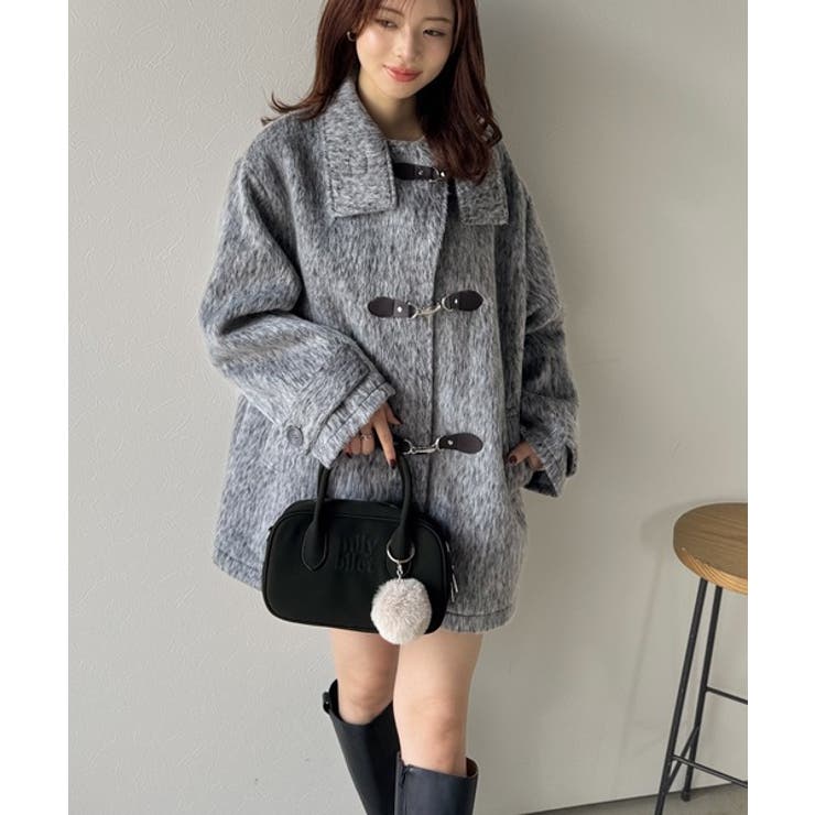 甘い見た目で実力派♪エンボスロゴスウェードライクミニボストンバッグ | Classical Elf  | 詳細画像17 