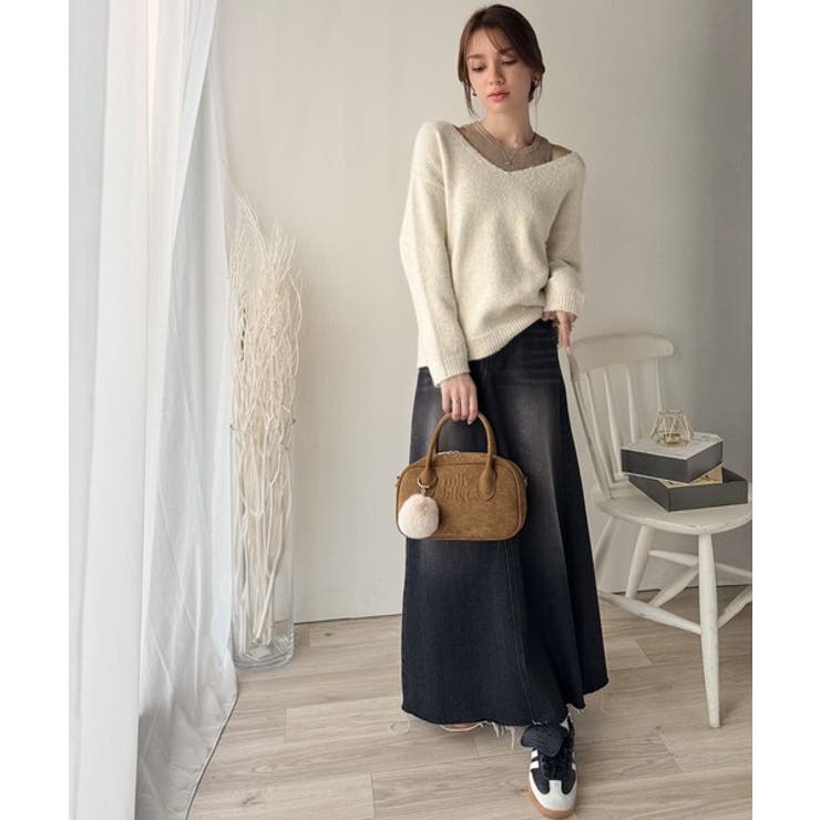 甘い見た目で実力派♪エンボスロゴスウェードライクミニボストンバッグ | Classical Elf  | 詳細画像32 