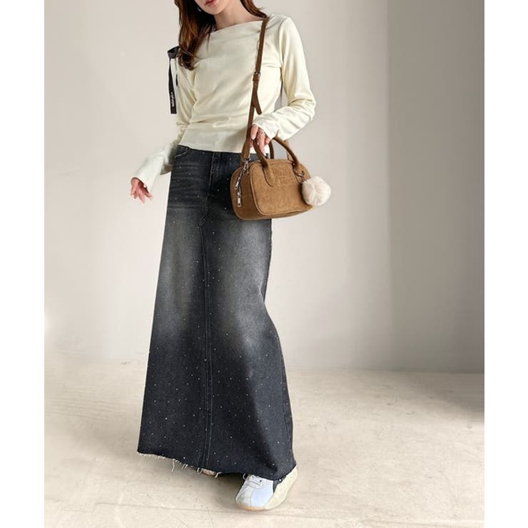 甘い見た目で実力派♪エンボスロゴスウェードライクミニボストンバッグ | Classical Elf  | 詳細画像38 