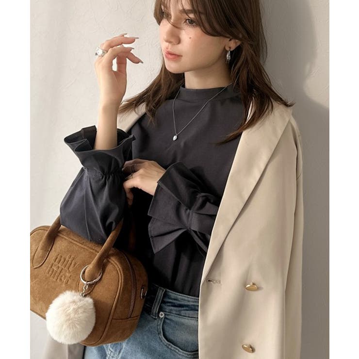 甘い見た目で実力派♪エンボスロゴスウェードライクミニボストンバッグ | Classical Elf  | 詳細画像41 