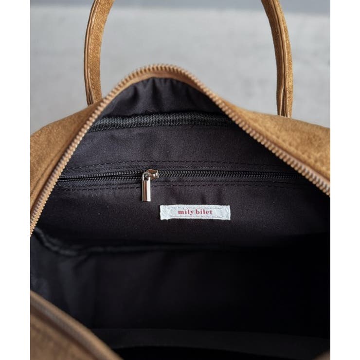 甘い見た目で実力派♪エンボスロゴスウェードライクミニボストンバッグ | Classical Elf  | 詳細画像50 