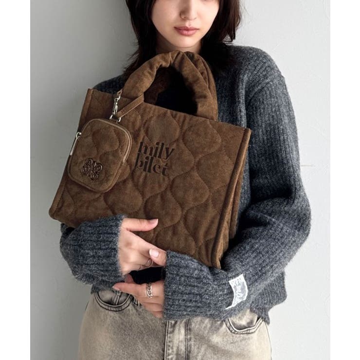 ブラウン | 【mily bilet】ふわふわもちもちの質感が魅力のスウェードライクキルティン… | Classical Elf 
