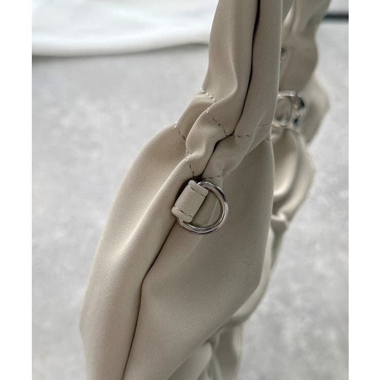 2way仕様で、コーデ自在。スウェード風ギャザーデザインハンドバッグ | Classical Elf  | 詳細画像21 