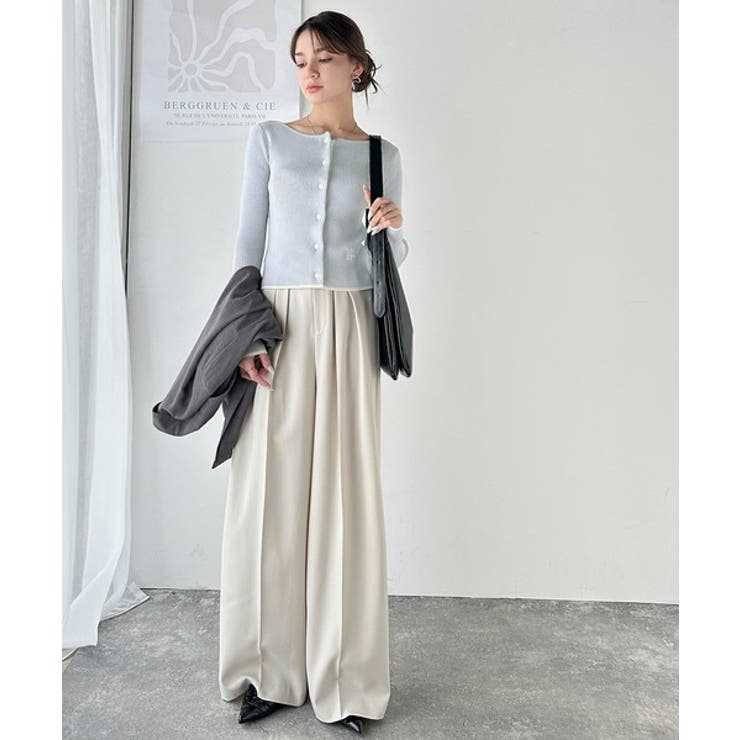 【mily bilet】女性らしさ漂う。裾配色ロゴ刺繍コンパクトニットカーディガ… | Classical Elf  | 詳細画像24 