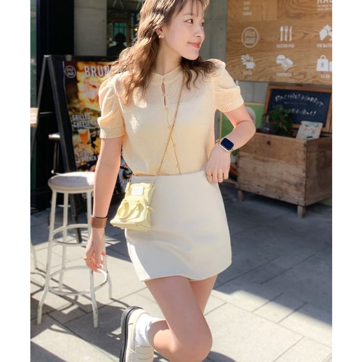 着回し力無限大。パフスリーブ2WAYサマーニットカーディガン | Classical Elf  | 詳細画像11 