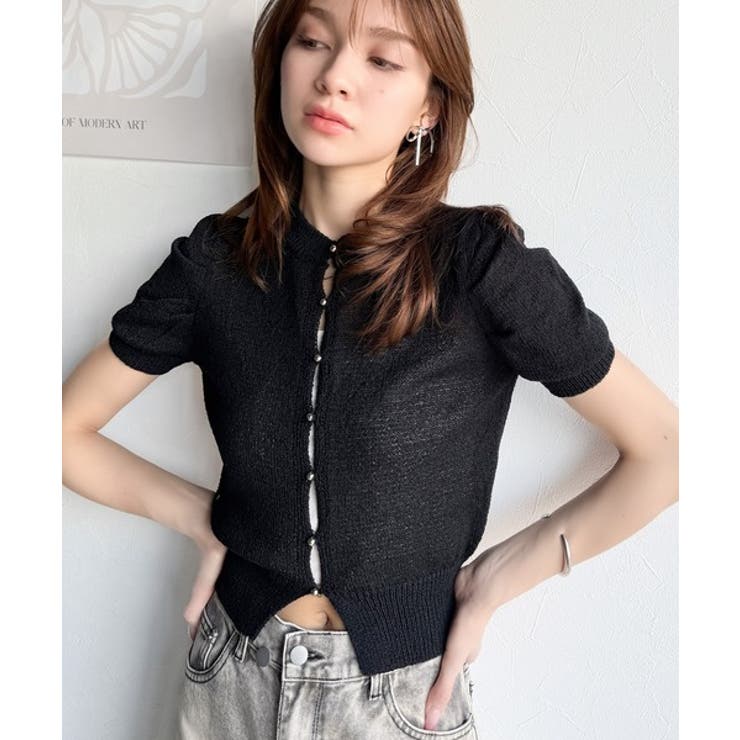 着回し力無限大。パフスリーブ2WAYサマーニットカーディガン | Classical Elf  | 詳細画像12 