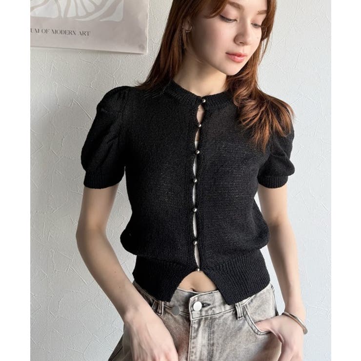 着回し力無限大。パフスリーブ2WAYサマーニットカーディガン | Classical Elf  | 詳細画像15 