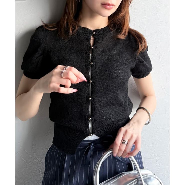 着回し力無限大。パフスリーブ2WAYサマーニットカーディガン | Classical Elf  | 詳細画像18 