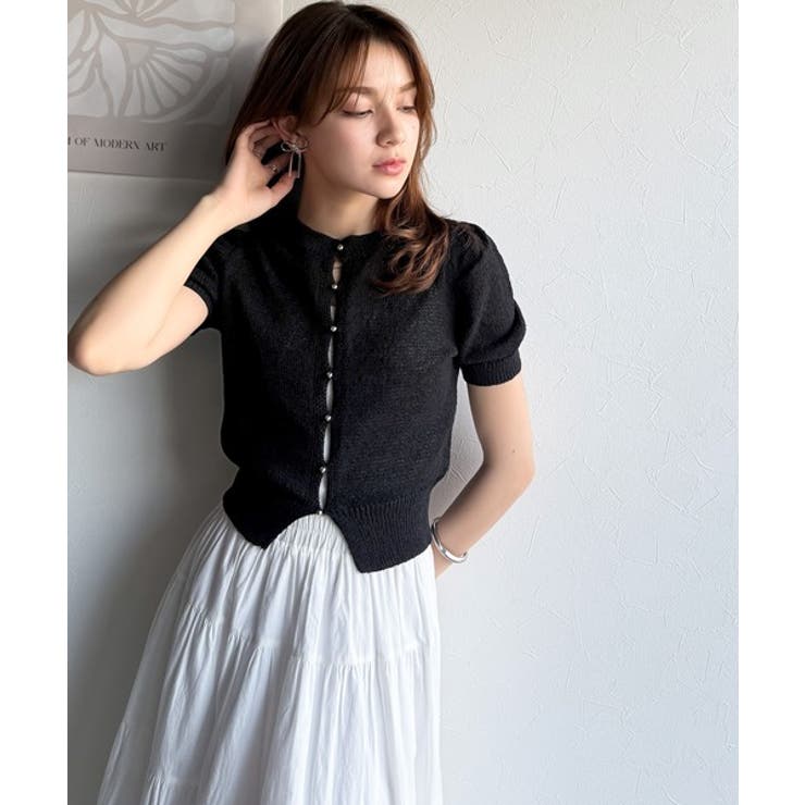 着回し力無限大。パフスリーブ2WAYサマーニットカーディガン | Classical Elf  | 詳細画像25 