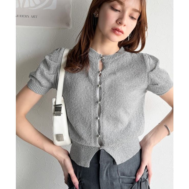 着回し力無限大。パフスリーブ2WAYサマーニットカーディガン | Classical Elf  | 詳細画像26 