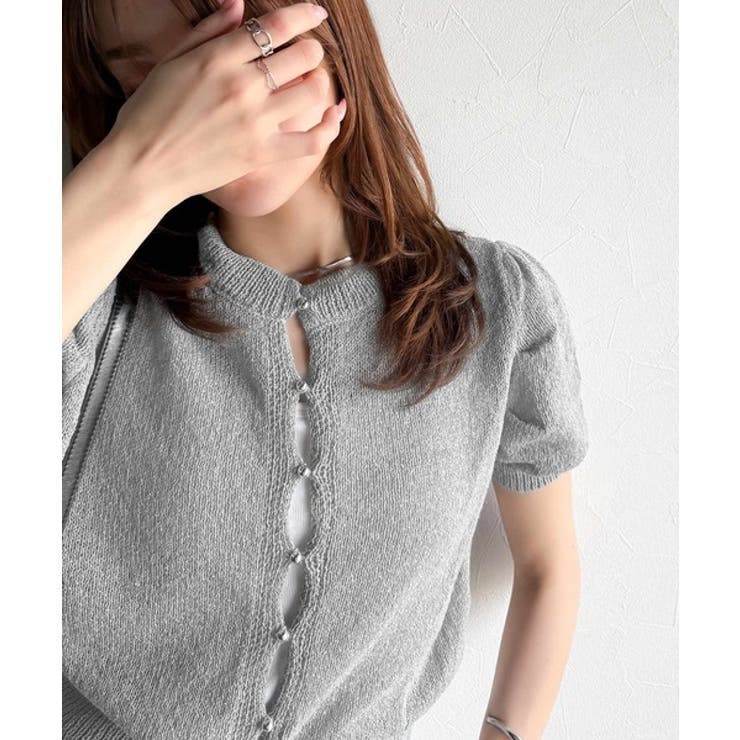 着回し力無限大。パフスリーブ2WAYサマーニットカーディガン | Classical Elf  | 詳細画像36 