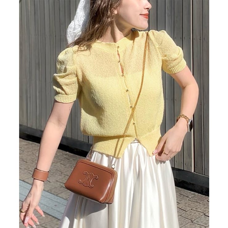 着回し力無限大。パフスリーブ2WAYサマーニットカーディガン | Classical Elf  | 詳細画像42 