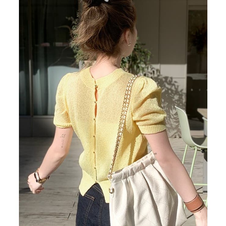 着回し力無限大。パフスリーブ2WAYサマーニットカーディガン | Classical Elf  | 詳細画像47 