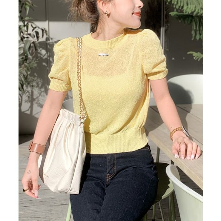 着回し力無限大。パフスリーブ2WAYサマーニットカーディガン | Classical Elf  | 詳細画像48 