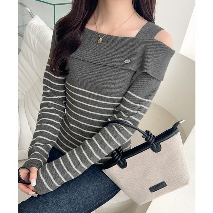 【mily bilet】抜け感たっぷり大人の肌見せ。ワンオフショルアクセントボタ… | Classical Elf  | 詳細画像14 