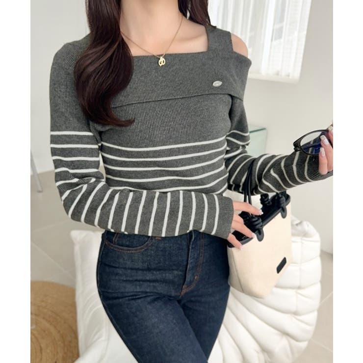 【mily bilet】抜け感たっぷり大人の肌見せ。ワンオフショルアクセントボタ… | Classical Elf  | 詳細画像16 