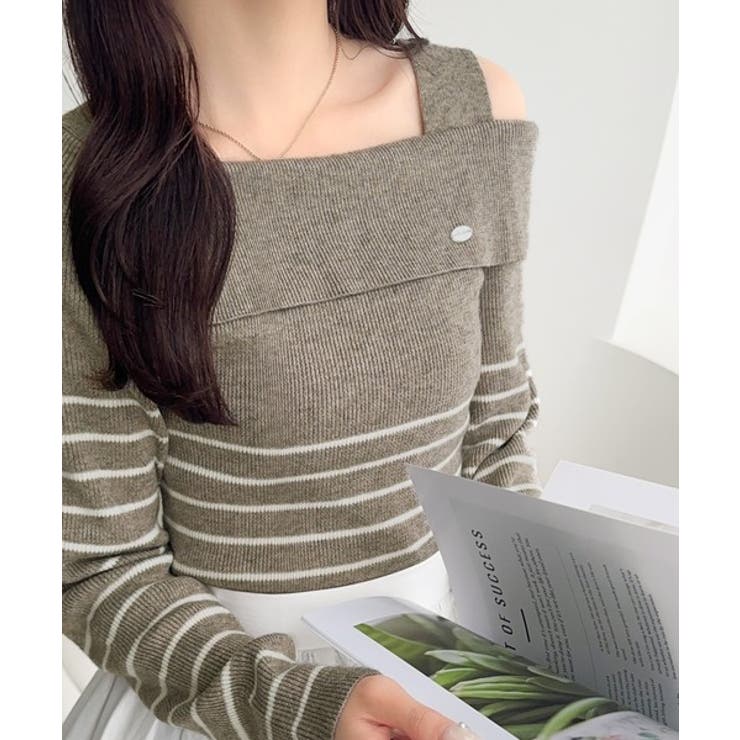 【mily bilet】抜け感たっぷり大人の肌見せ。ワンオフショルアクセントボタ… | Classical Elf  | 詳細画像21 