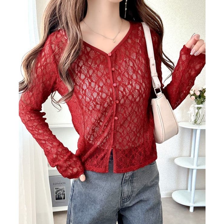 【mily bilet】華奢見えレースで大人の甘さを。クリアボタンシアーレースカ… | Classical Elf  | 詳細画像18 