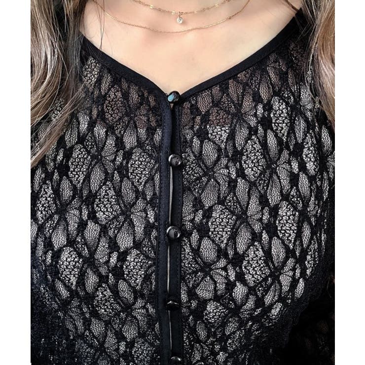 【mily bilet】華奢見えレースで大人の甘さを。クリアボタンシアーレースカ… | Classical Elf  | 詳細画像22 