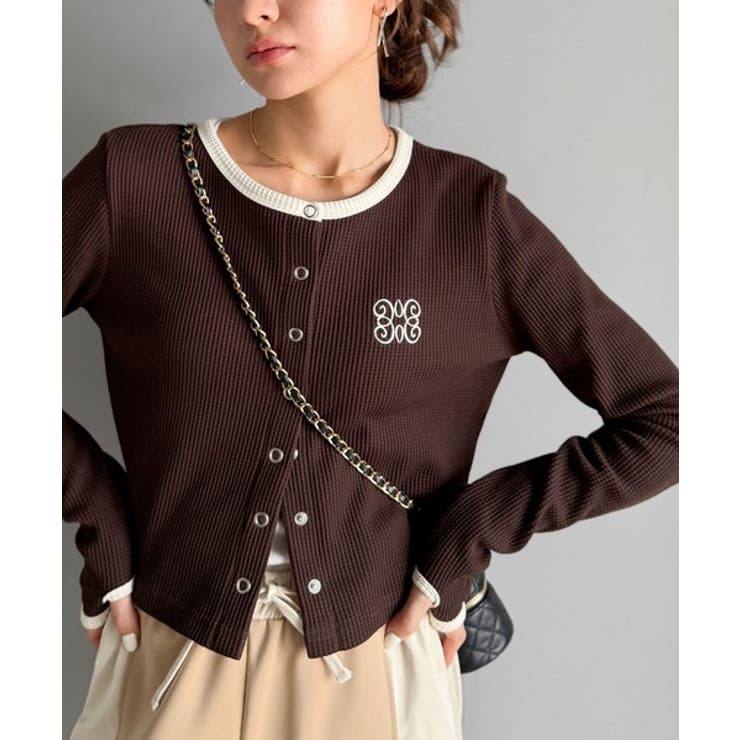 ブラウン | 【予約受付中】【mily bilet】洗練された大人のカジュアルスタイルに。配色… | Classical Elf 