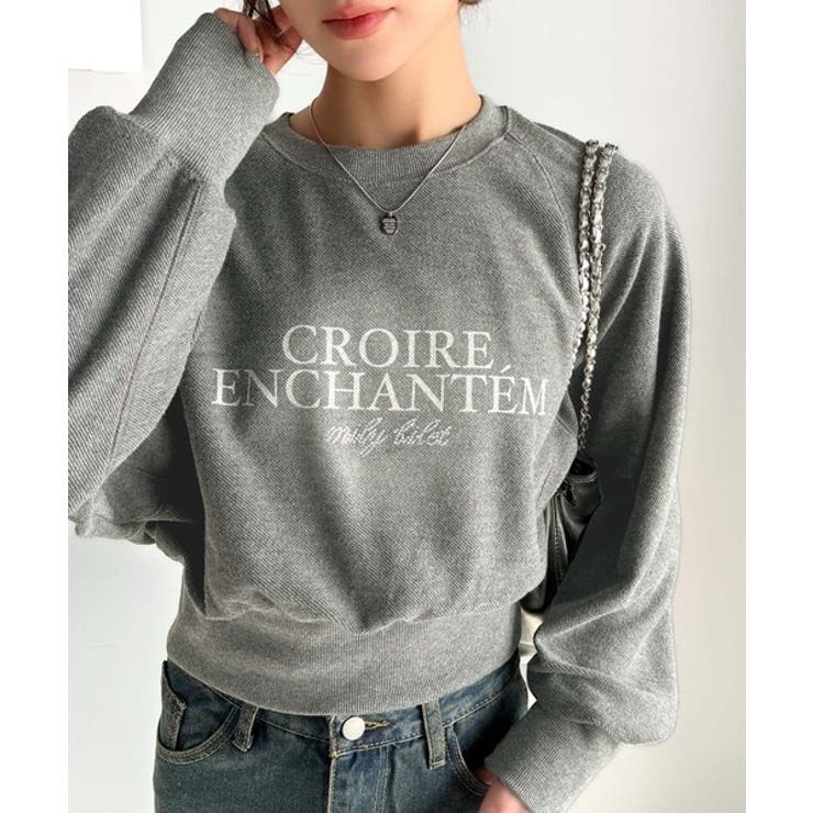 グレー | 【mily bilet】カジュアルだけどこなれ感たっぷり。ラインストーン＆ぼかし… | Classical Elf 