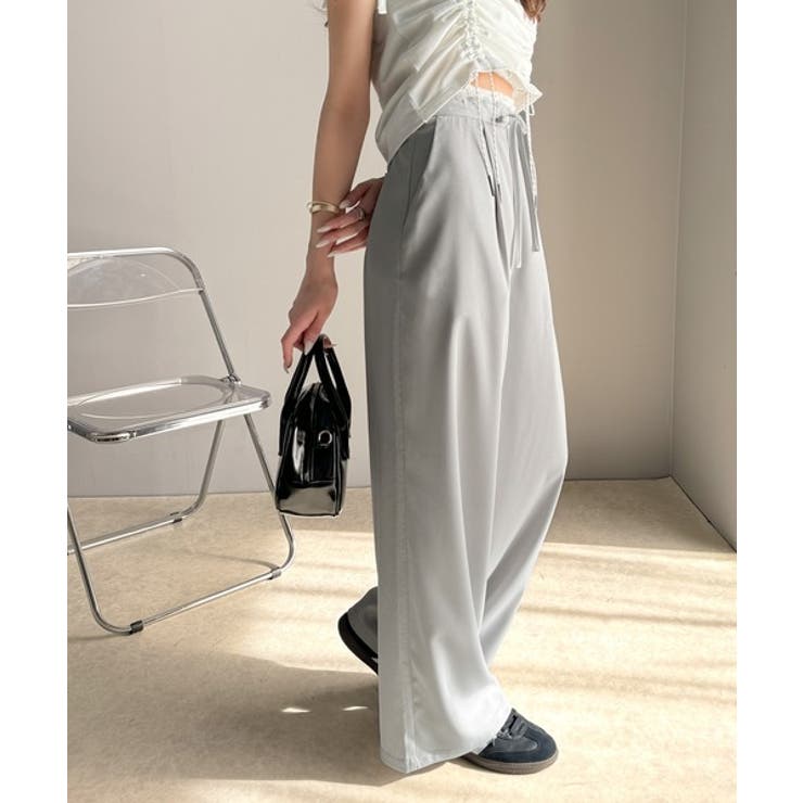 【mily bilet】新感覚デザイン。レース使いダブルウエストワイドスラックス… | Classical Elf  | 詳細画像19 