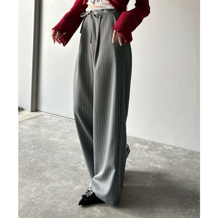 【mily bilet】新感覚デザイン。レース使いダブルウエストワイドスラックス… | Classical Elf  | 詳細画像24 