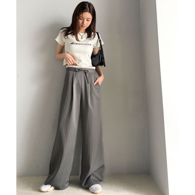 【mily bilet】新感覚デザイン。レース使いダブルウエストワイドスラックス… | Classical Elf  | 詳細画像30 