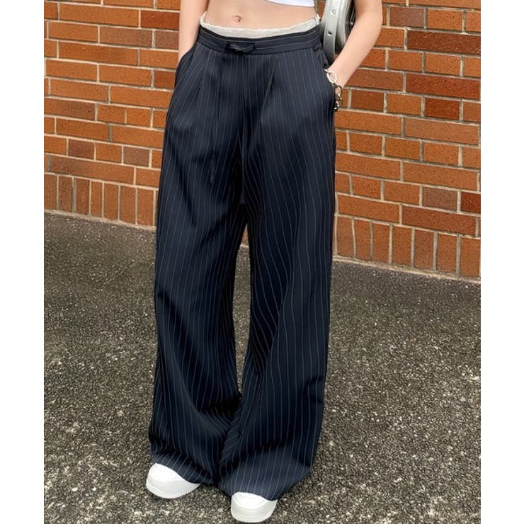 【mily bilet】新感覚デザイン。レース使いダブルウエストワイドスラックス… | Classical Elf  | 詳細画像34 