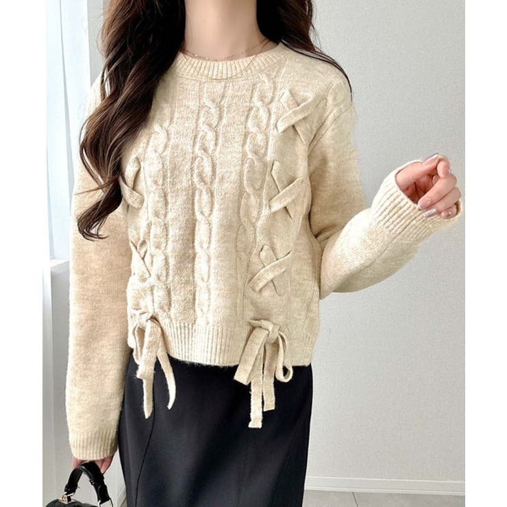 【mily bilet】前も後ろも可愛く映える、大人フェミニン。前後２WAYリボ… | Classical Elf  | 詳細画像1 