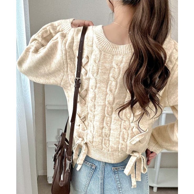 【mily bilet】前も後ろも可愛く映える、大人フェミニン。前後２WAYリボ… | Classical Elf  | 詳細画像4 