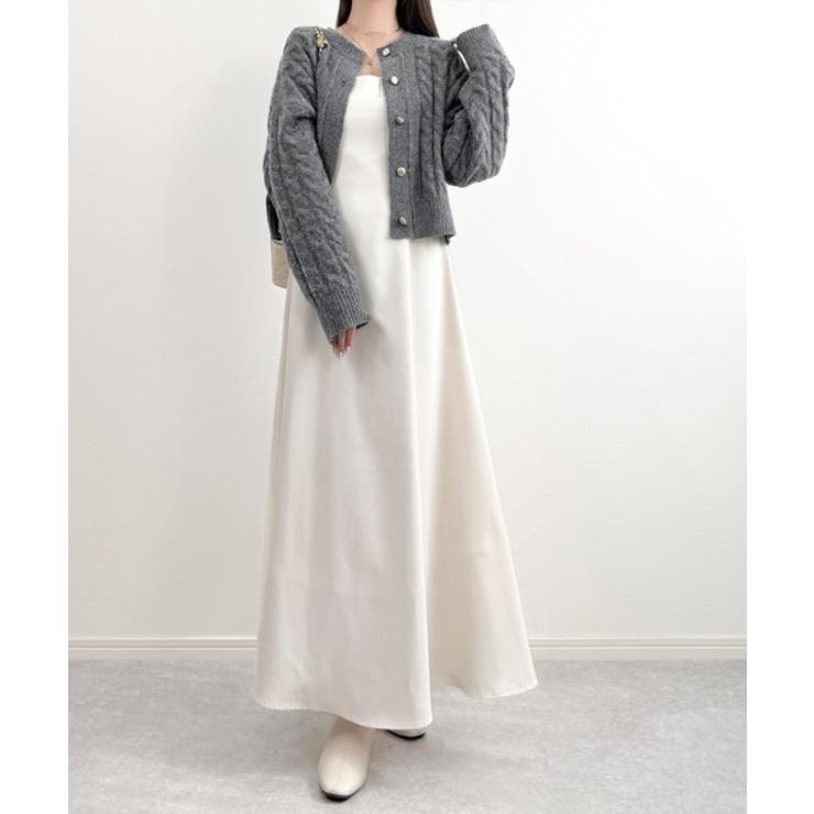 【mily bilet】ふわっと可愛く、きらっと上品。エンブレムボタンケーブルシ… | Classical Elf  | 詳細画像10 