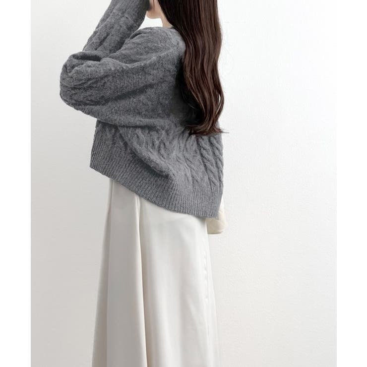 【mily bilet】ふわっと可愛く、きらっと上品。エンブレムボタンケーブルシ… | Classical Elf  | 詳細画像12 