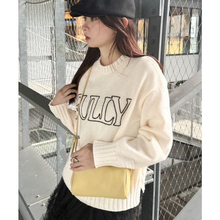 アイボリー | 【mily bilet】ハンドステッチライクロゴデザインニット | Classical Elf 