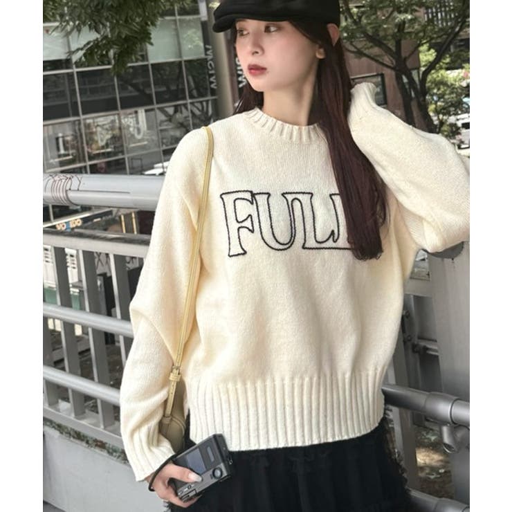 【mily bilet】ハンドステッチライクロゴデザインニット | Classical Elf  | 詳細画像8 