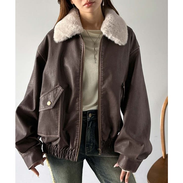 【mily bilet】ファー襟取り外し可能◎ヴィンテージライクダメージフェイク… | Classical Elf  | 詳細画像12 