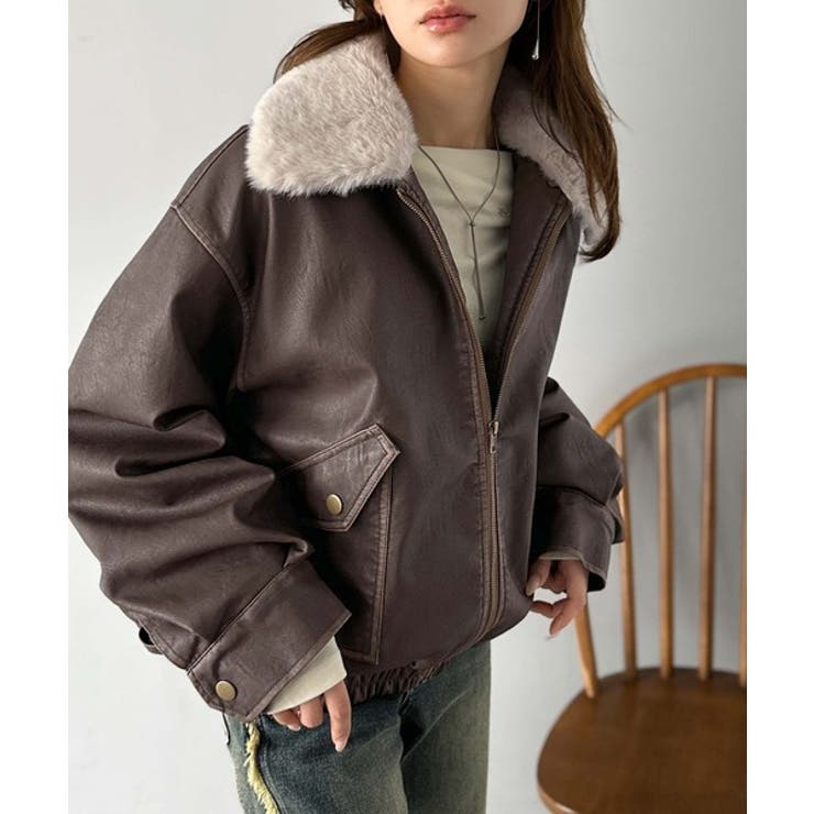 【mily bilet】ファー襟取り外し可能◎ヴィンテージライクダメージフェイク… | Classical Elf  | 詳細画像13 