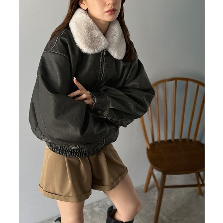 【mily bilet】ファー襟取り外し可能◎ヴィンテージライクダメージフェイク… | Classical Elf  | 詳細画像6 