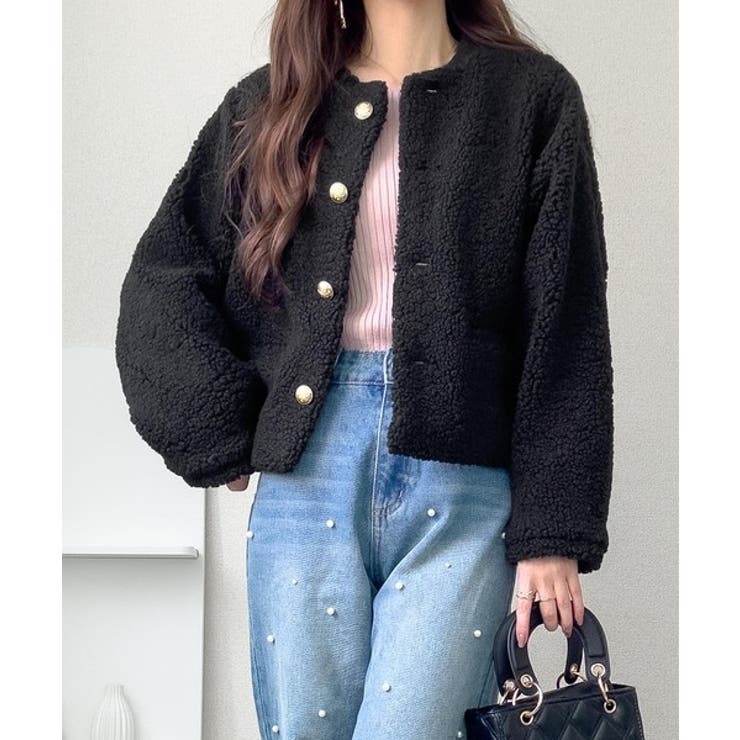 【mily bilet】エンブレムボタン使いボアジャケット | Classical Elf  | 詳細画像17 